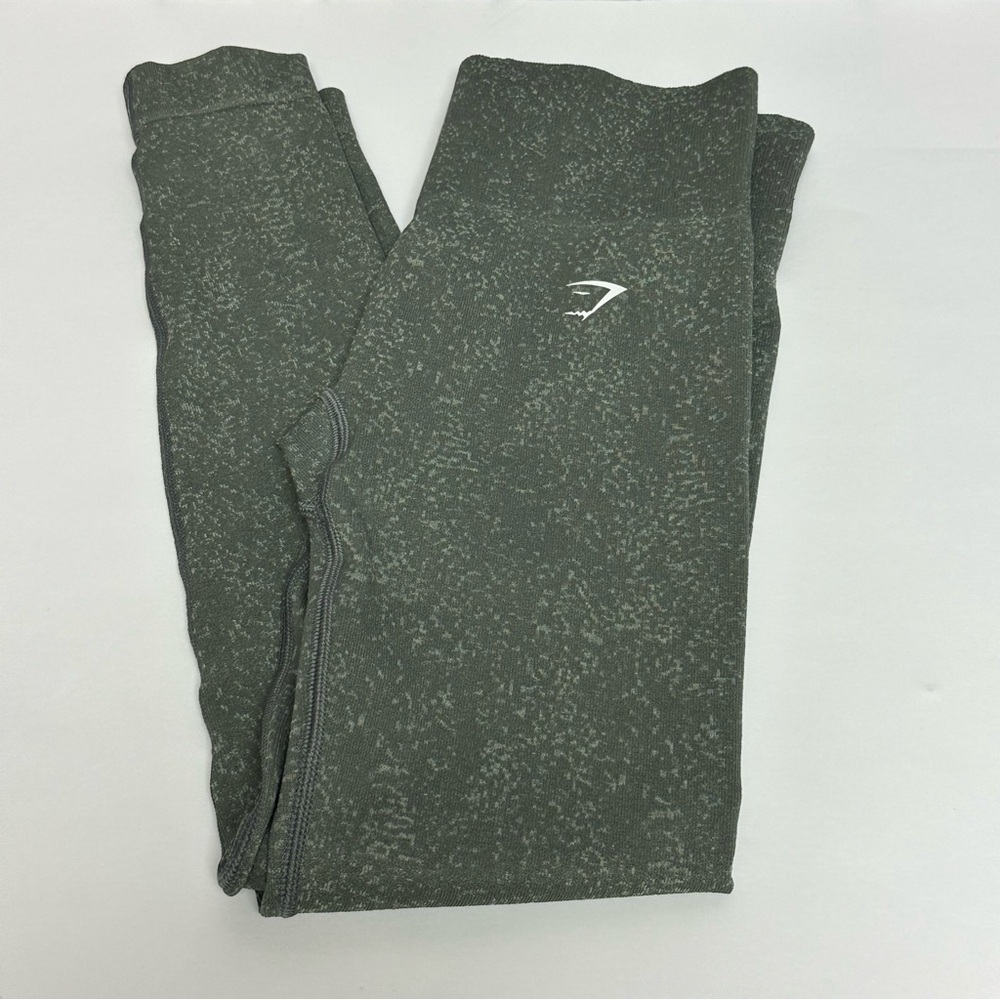 Gymshark Adapt Fleck Seamless Leggings Womens Size Small Green